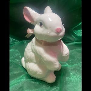 Easter Bunny Rabbit decor Spring EUC farmhouse